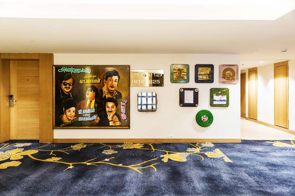 Grand Chennai By Grt Hotels Екстериор снимка The 2012 album cover of "The Best of 20 Years" on display at the Hard Rock Hotel in Penang, Malaysia.